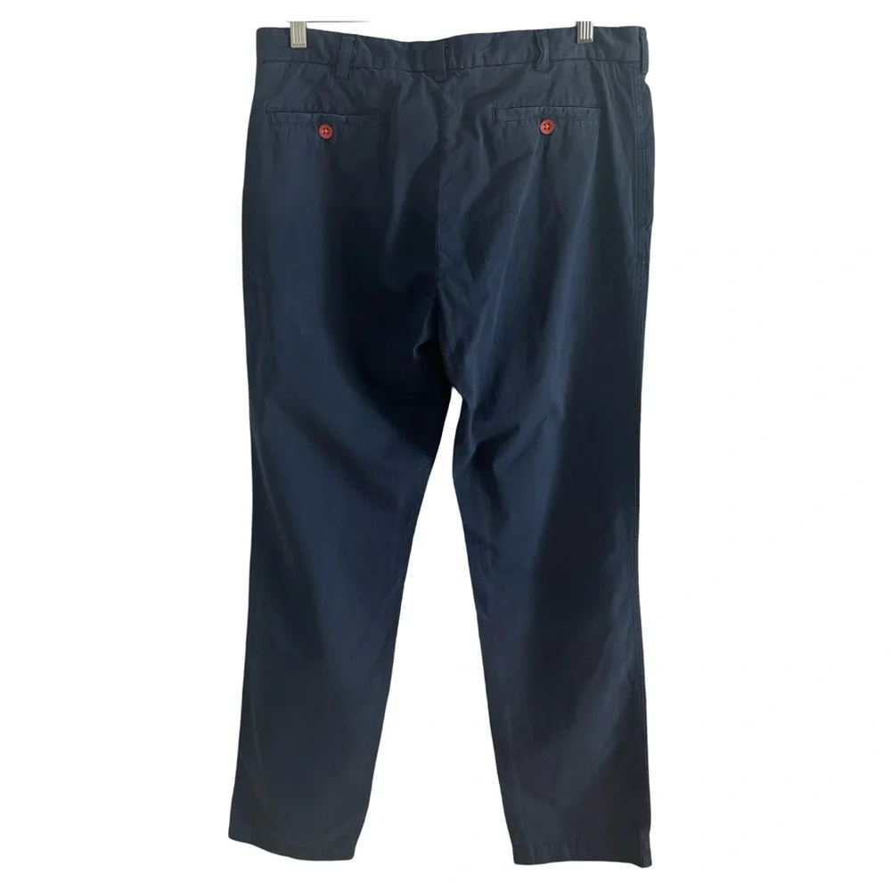 NWT Men’s Italian CROSBY HALLEN & COBB Cotton Pants Flat Front Long Inseam 34x35